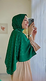 Coach Pamuk İpeksi Jakar Şal -  ZÜMRÜT