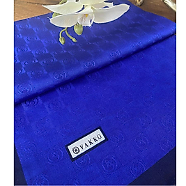 Vakko A Kalite İthal Monogram Jakar İpek Şal  - Saks