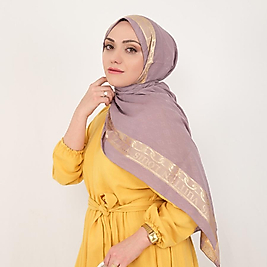 louıs Luvıtton Krep Yün İpek Şal eşarp Lavanta