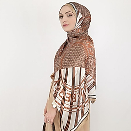 Burberry Çift Taraflı İthal Vual İpel Şal - Mocha -Latte