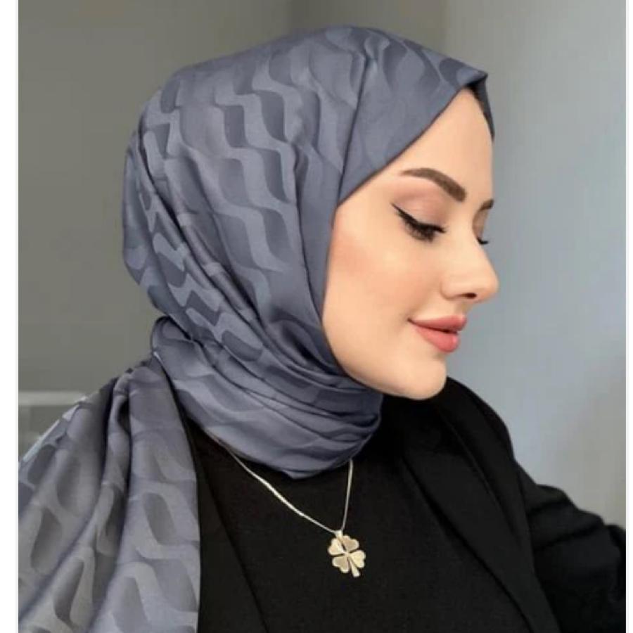 Su Yolu Pamuk Jakar Şal - Füme