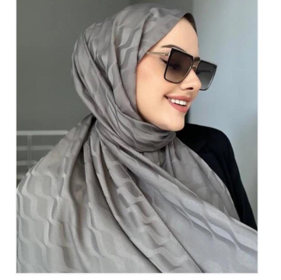 Su Yolu Pamuk Jakar Şal - Antrasit