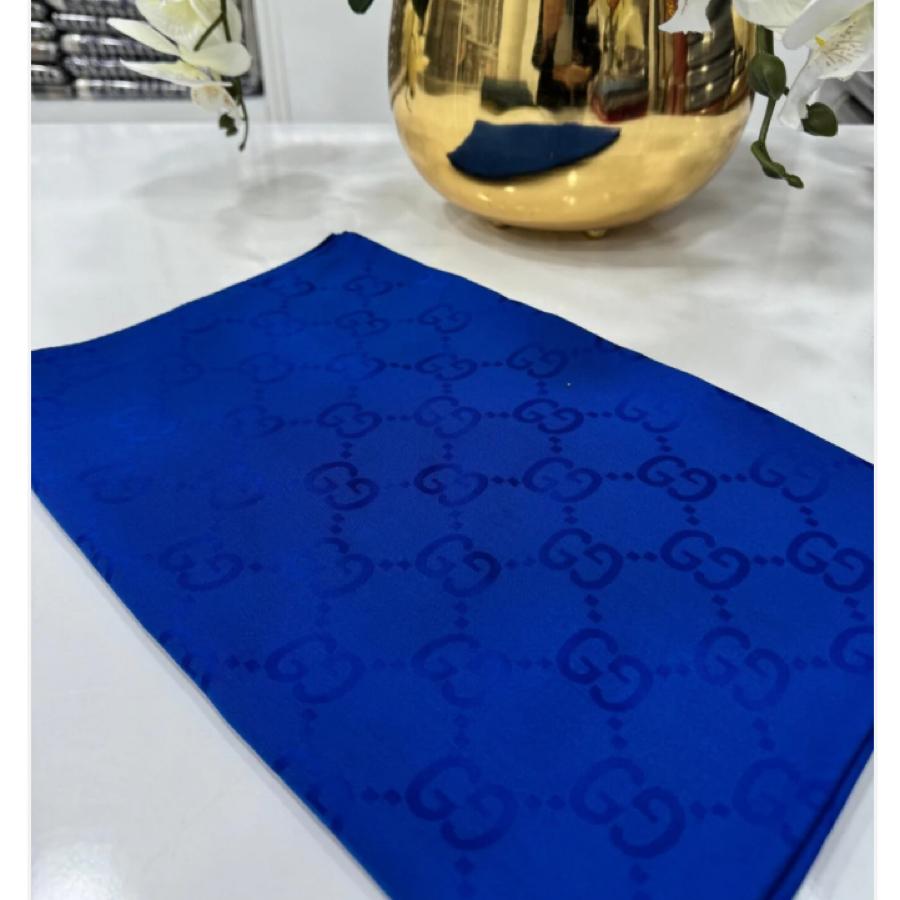 Gucci Desen Pamuk İpeksi Jakar Şal - Saks