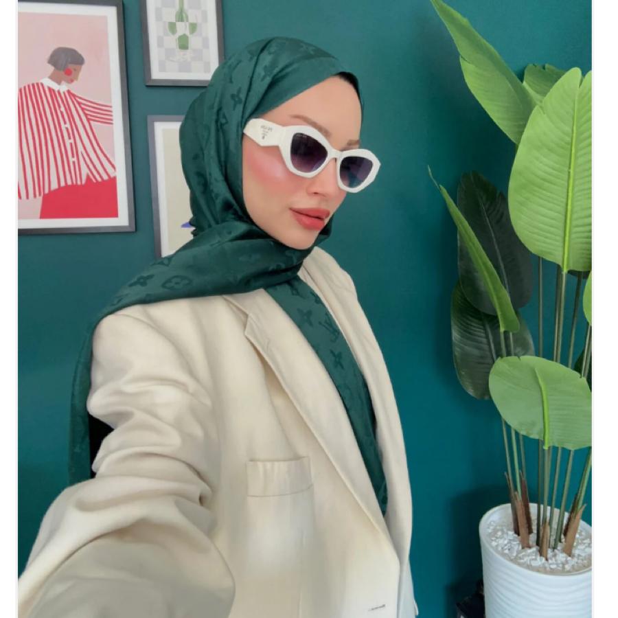 İthal Lv Kaşmir YÜN İpek Şal - Zümrüt