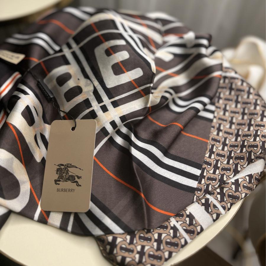 Burberry Çift Taraflı İthal Vual İpel Şal - k.vizon-Siyah