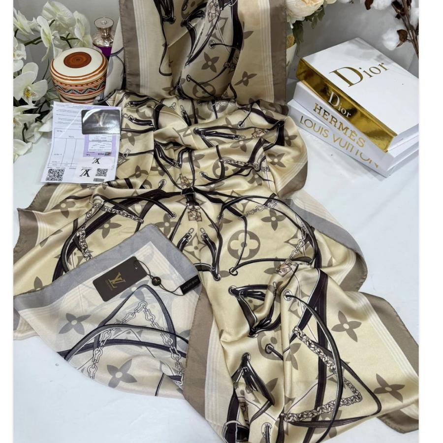 Lv Çift Taraflı İthal Vual İpel Şal - Bej