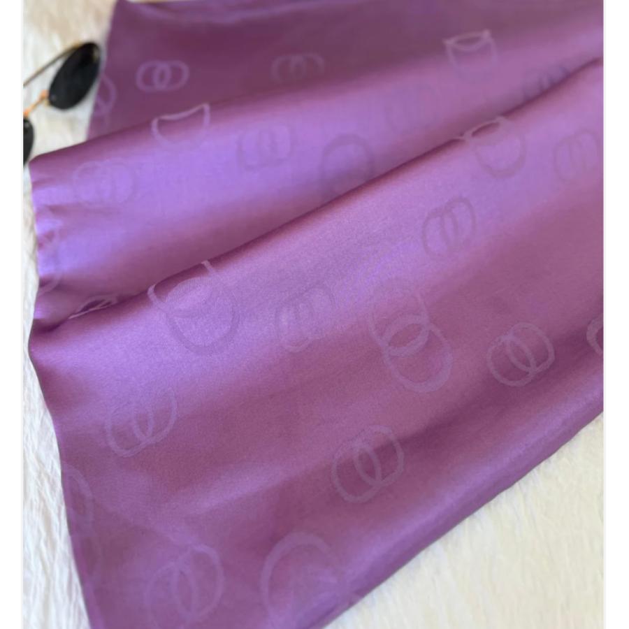 Halka Desen Parlak Jakar Şal - Lavanta