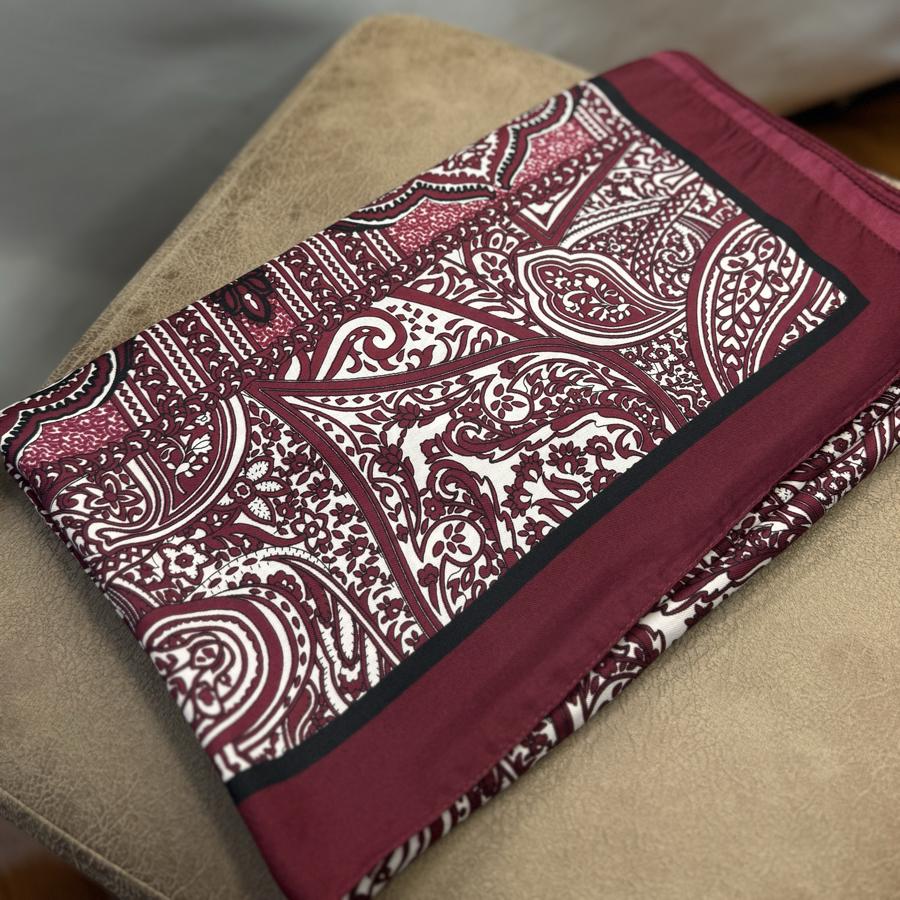 Etnik Özel Doku Pamuk Şal